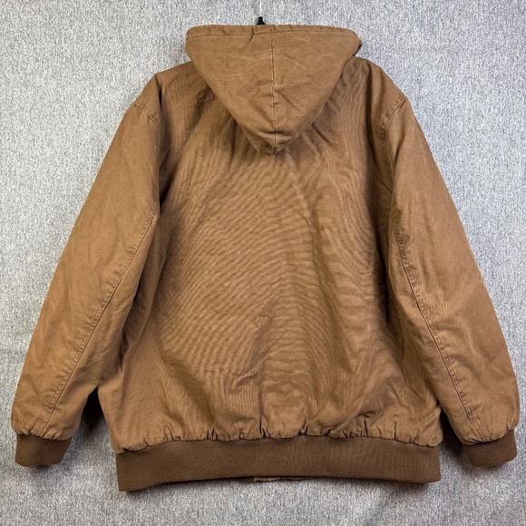 Levi's Potrero Worker Brown Hooded Trucker Jacket Quilted Lined Men's Size XXL - Picture 2 of 8